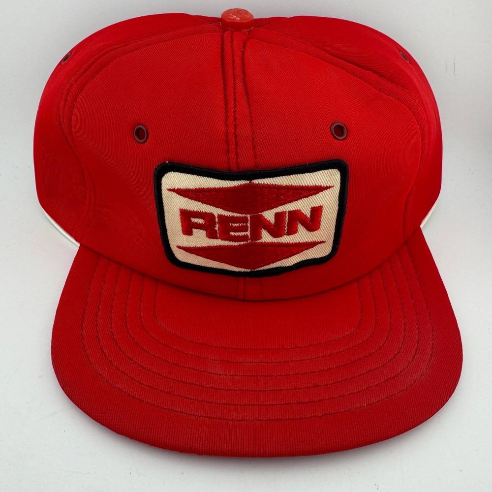 Promo-Wear RENN Trucker Hat OSFM Red Excellent Vintage Nylon Snapback Canada